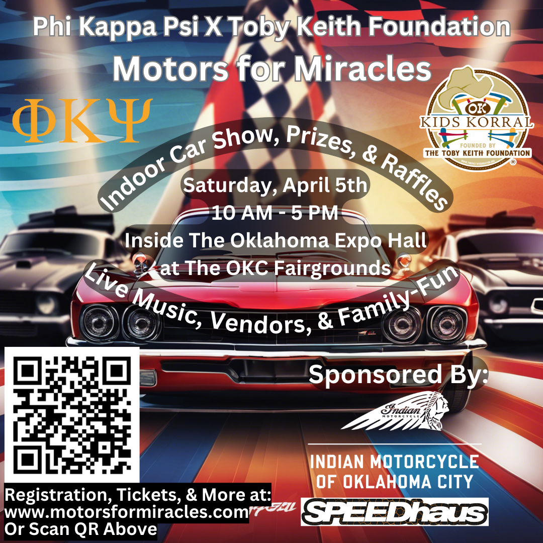 Phi Psi x TobyKeith Foundation Motors for Miracles